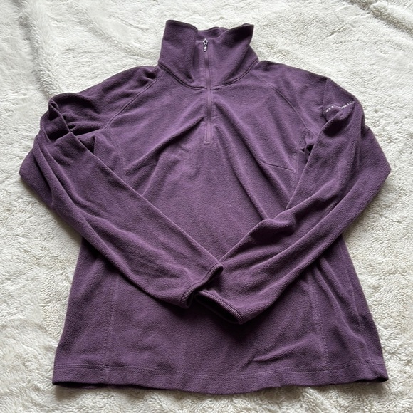 Columbia Women's Fleece Pullover Purple Half-Zip Jacket Size Xs - Picture 1 of 7